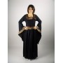 Edles Viskose Kleid Schwarz XL
