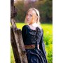 Edles Viskose Kleid Schwarz XXXL