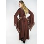 Edles Viskose Kleid Burgundrot XS