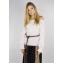 Mittelalterbluse mit Spitze "Bettina" Weiß XL