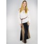 Mittelalterbluse mit Spitze "Bettina" Weiß M