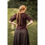 Mittelalter Kurzarmbluse "Sandra" Dunkelbraun S