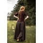 Mittelalter Kurzarmbluse "Sandra" Dunkelbraun L