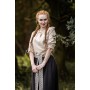 Mittelalter Kurzarmbluse "Sandra" Hanffarben XS