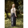 Mittelalter Kurzarmbluse "Sandra" Hanffarben XXXL