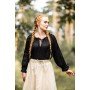 Mittelalterbluse mit Spitze "Bettina" Schwarz L