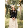 Mittelalterbluse mit Spitze "Bettina" Schwarz L