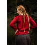 Mittelalterbluse mit Spitze "Bettina" Rot M