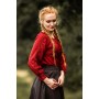 Mittelalterbluse mit Spitze "Bettina" Rot M