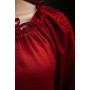 Mittelalterbluse mit Spitze "Bettina" Rot XXL