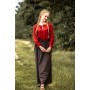 Mittelalterbluse mit Spitze "Bettina" Rot XXL