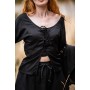 Bluse "Carmen" Schwarz M