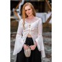Bluse "Carmen" Weiß XXXL