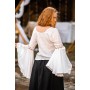 Bluse "Carmen" Weiß XXL