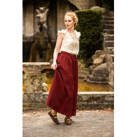 Sommerbluse mit Rüsche "Lotte" Natur XXL
