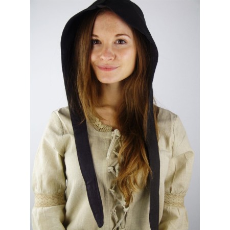 Mittelalter Haube "Alex" Braun S/M