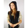 Mittelalter Haube "Alex" Schwarz L/XL