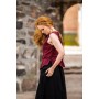 Miederweste mit Stickerei "Selma" Rot M