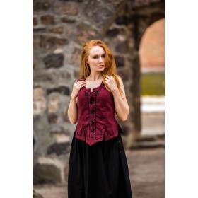 Miederweste mit Stickerei "Selma" Rot S