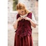 Miederweste mit Stickerei "Selma" Rot XXXL