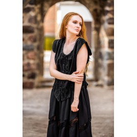 Samt-Miederweste "Adrienne" Schwarz S