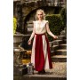 Mittelalterrock "Dana" Rot/Natur L/XL
