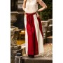Mittelalterrock "Dana" Rot/Natur S/M
