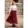 Mittelalterrock mit Stickerei "Svenja" Rot XXXL