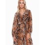 Robe de jour model 170087 Makadamia