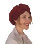 Mittelalterliche Haube "Celine" Rot
