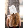 Mittelalter-Bundhaube "Claire" Natur
