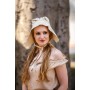 Mittelalter-Bundhaube "Claire" Natur