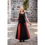 Mittelalterrock "Dana" Schwarz/Rot S/M