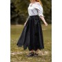 Mittelalterrock mit Stickerei "Svenja" Schwarz XXXL