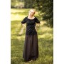Mittelalter Kurzarmbluse "Vera" Schwarz M