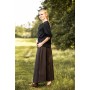 Mittelalter Kurzarmbluse "Vera" Schwarz XL
