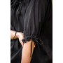 Mittelalter Kurzarmbluse "Vera" Schwarz XXL