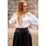 Mittelalter Kurzarmbluse "Vera" Weiß XS