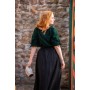 Mittelalter Kurzarmbluse "Vera" Grün XS