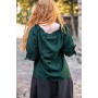 Mittelalter Kurzarmbluse "Vera" Grün L
