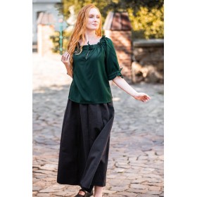 Mittelalter Kurzarmbluse "Vera" Grün XXXL