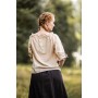 Mittelalter Kurzarmbluse "Vera" Hanffarben M