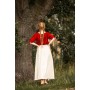 Mittelalter Kurzarmbluse "Vera" Rot XS