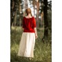 Mittelalter Kurzarmbluse "Vera" Rot M