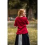 Kurzarm-Rüschenbluse "Bea" Bordeaux XXL