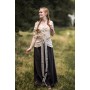 Kurzarm-Rüschenbluse "Bea" Hanffarben L