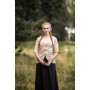 Kurzarm-Rüschenbluse "Bea" Hanffarben XXXL