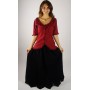 Mittelalter Kurzarmbluse "Gabriela" Rot M