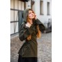 Geschnürtes Oberteil "Lea" - Olivgrün XXL