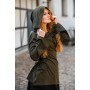 Geschnürtes Oberteil "Lea" - Olivgrün XXL